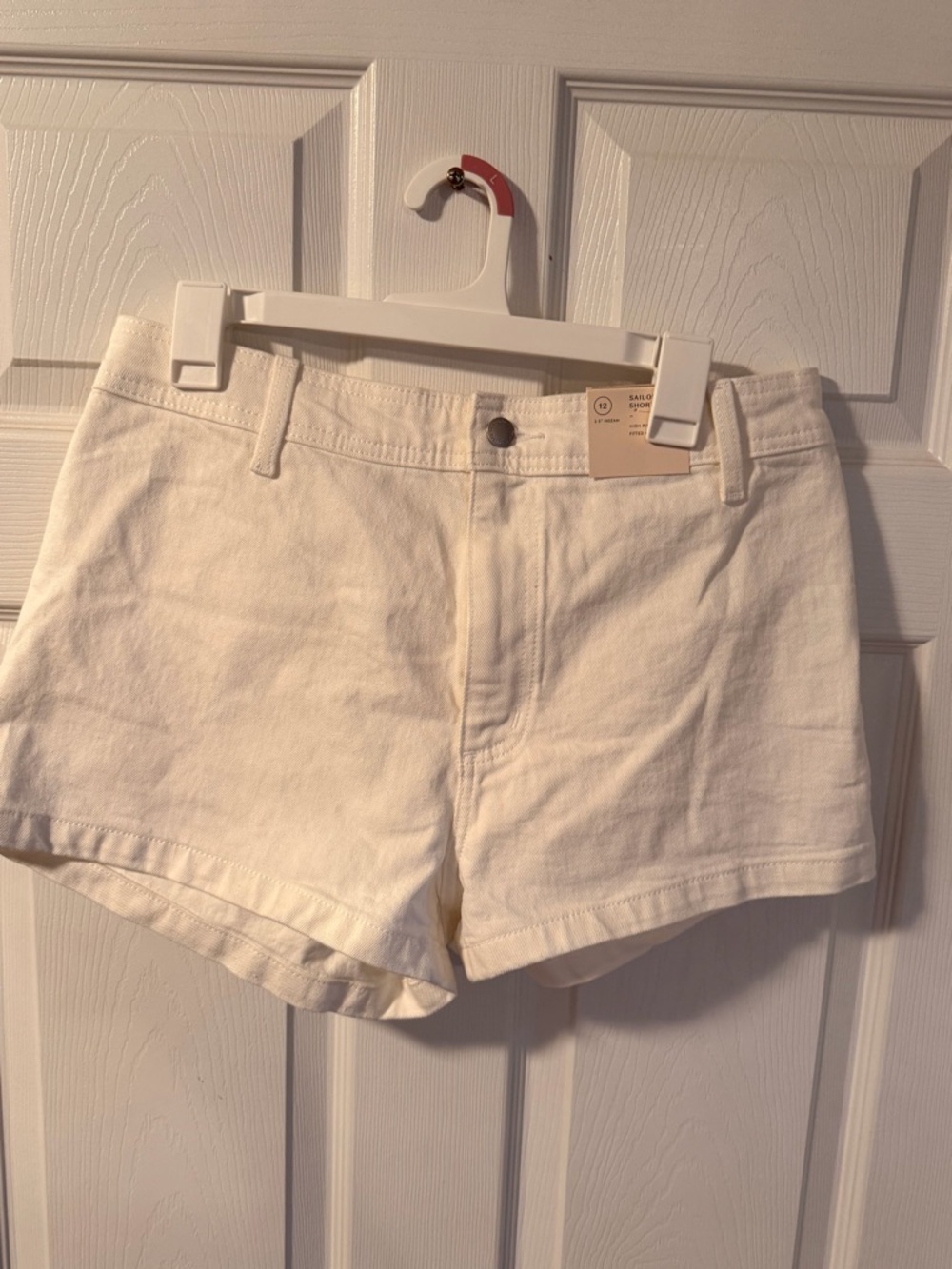 Women's White Denim Shorts
